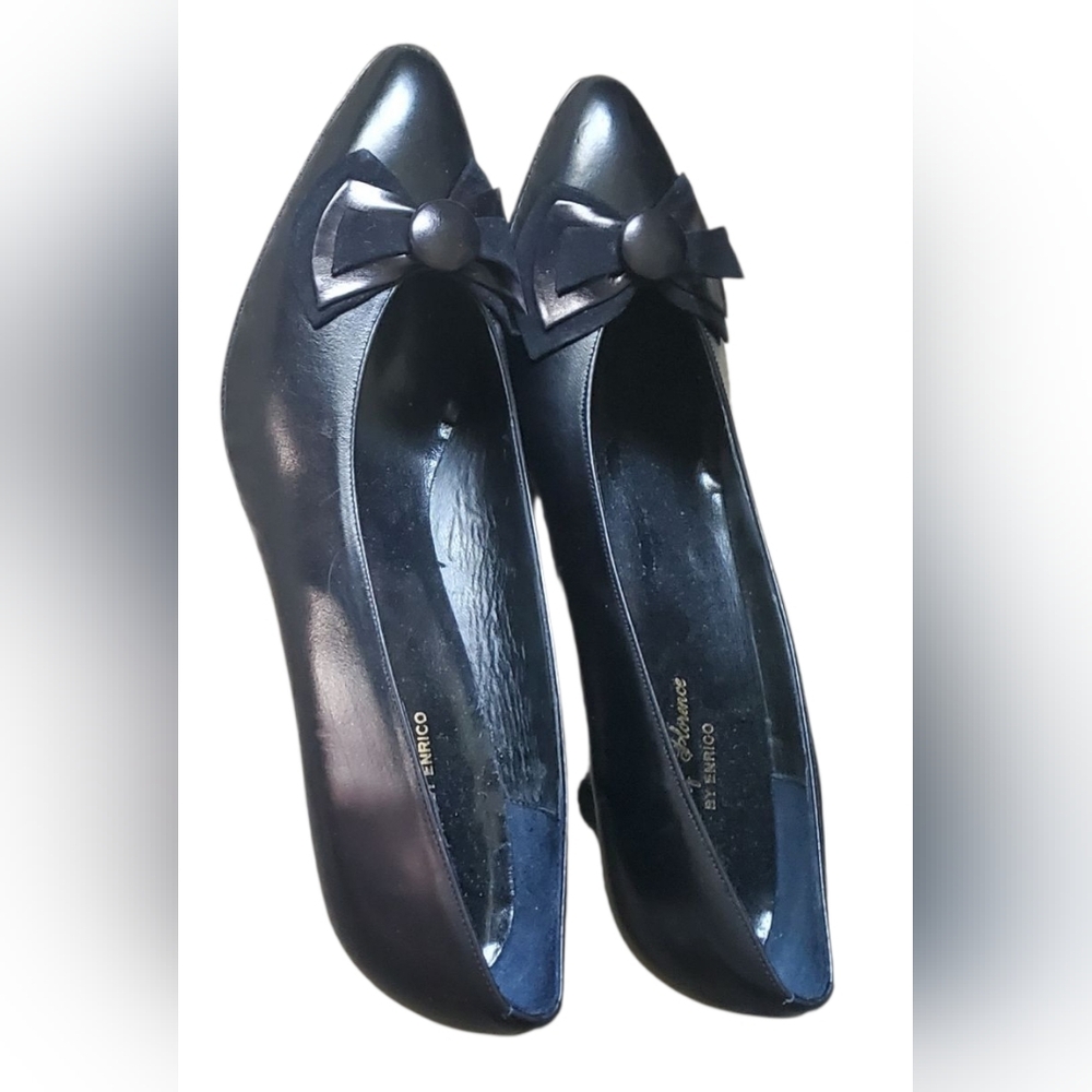 LILY OF FLORENCE BY ENRICO 80s 90s Vintage Rare Heels 8.5 NARROW NWOT